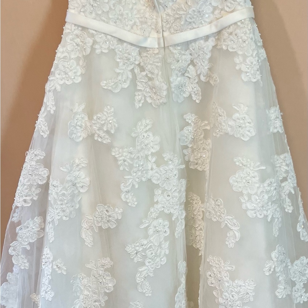 Galina Strapless Bridal or Quinceañera Gown- Midi Length - Picture 9 of 12